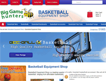 Tablet Screenshot of basketballequipmentshop.co.uk
